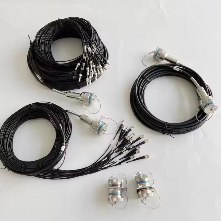 D38999A8/26KG16N ARINC801 Series 16CORES IP67 Waterproof Connectors Fiber Optic Cable Assembly
