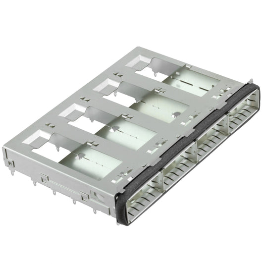 2170288-1 TE QSFP Cage 1 x 4 Port Press-Fit Through Hole