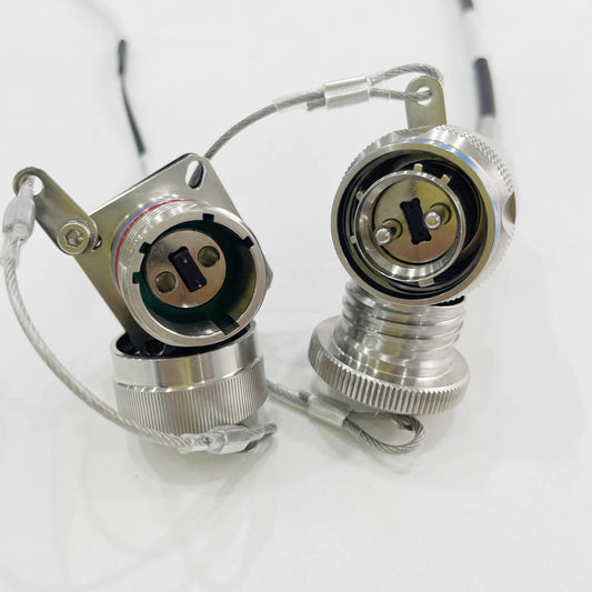 D38999 MT Series GYM18 Fiber Optic 13# 1MT 12cores Plug and SOCKET Connectors Cable Assembly