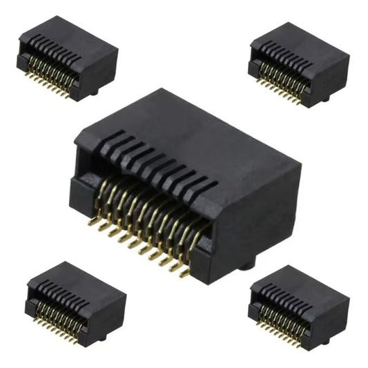 Pulse E81M0-002-02-LT 20 Position SFP Receptacle Connector Solder Surface Mount Right Angle Compatible  FT-291-11B000001