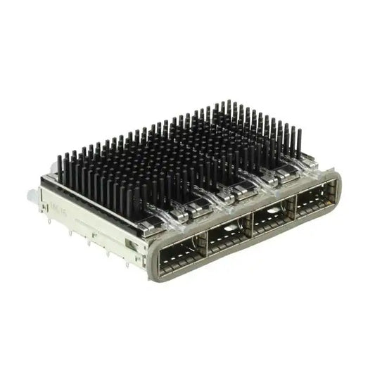 TE 2170785-6 ZQSFP+ Cage Ganged (1 x 4) with Heat Sink Connector Included Lightpipe Elastomeric Gasket