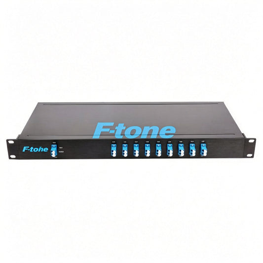 9 channels, Type B, 1RU Rack Mount, Simplex BIDI Transmission, CWDM Mux & Demux