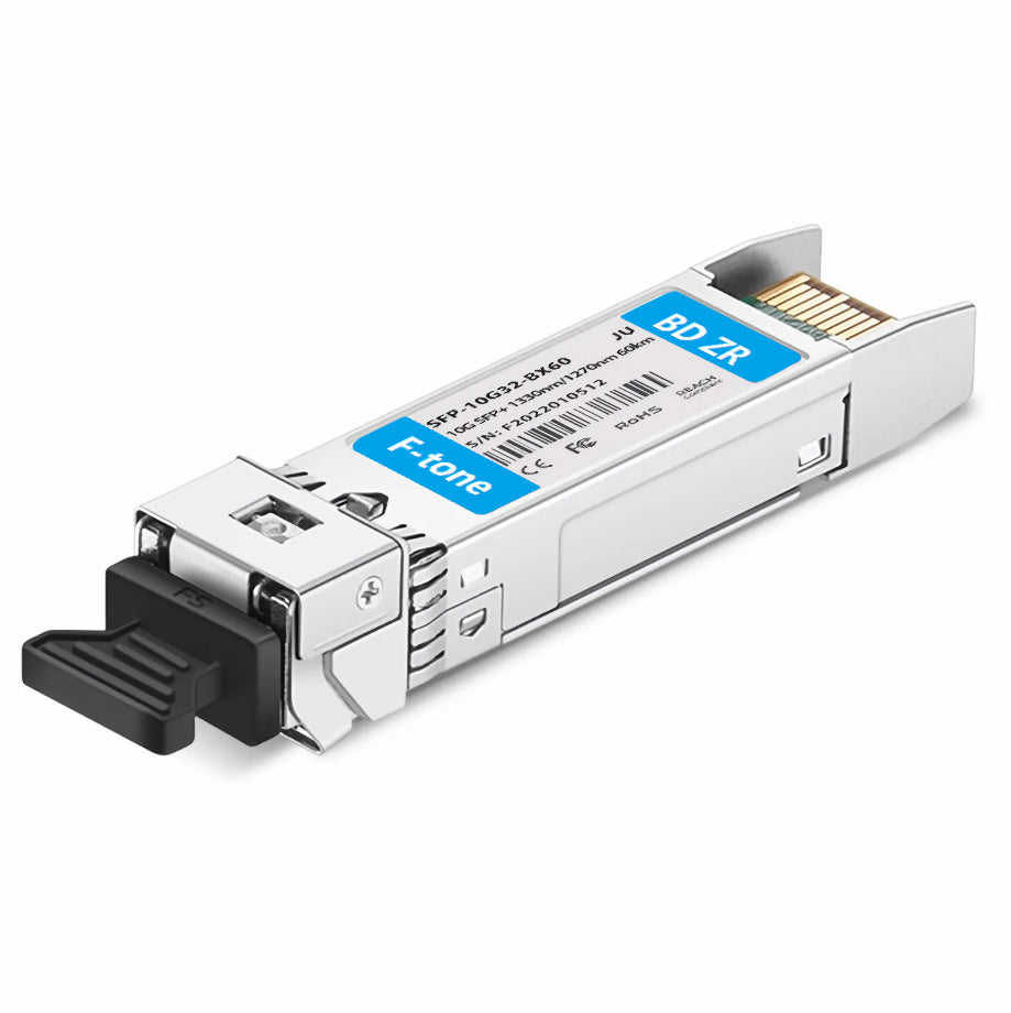 Juniper Networks EX-SFP-10GE-BX32-60 Compatible 10GBASE-BX BiDi SFP+ 1330nm-TX/1270nm-RX 60km Simplex LC/UPC SMF Transceiver Module
