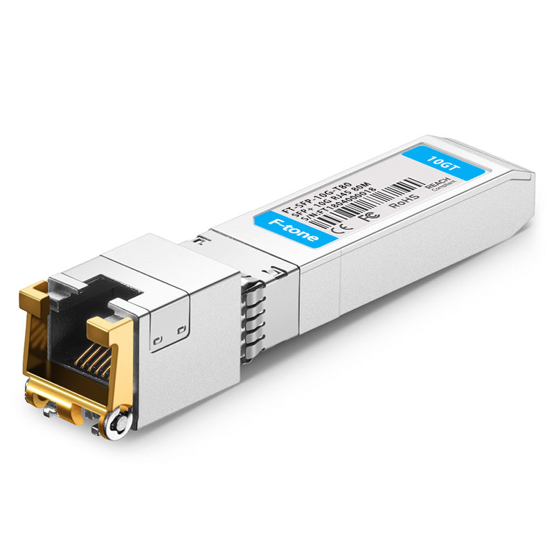 Generic Compatible 10GBASE-T SFP+ Copper RJ-45 80m Transceiver Module for Cat6a/Cat7 Cable