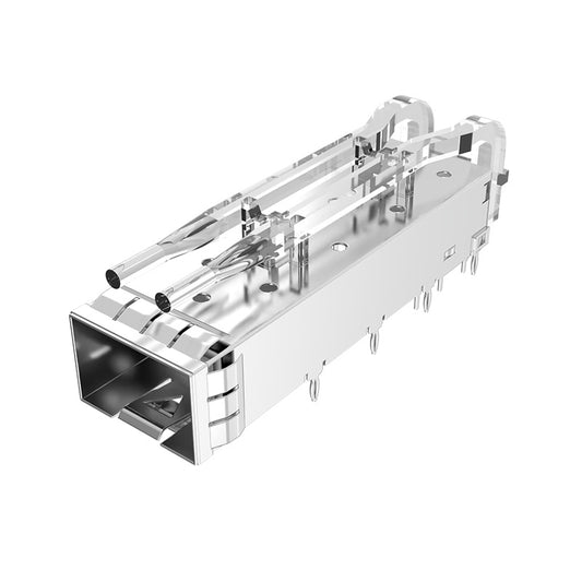 FT11BC02201 1x1 Port SFP+ Cage With Lightpipe