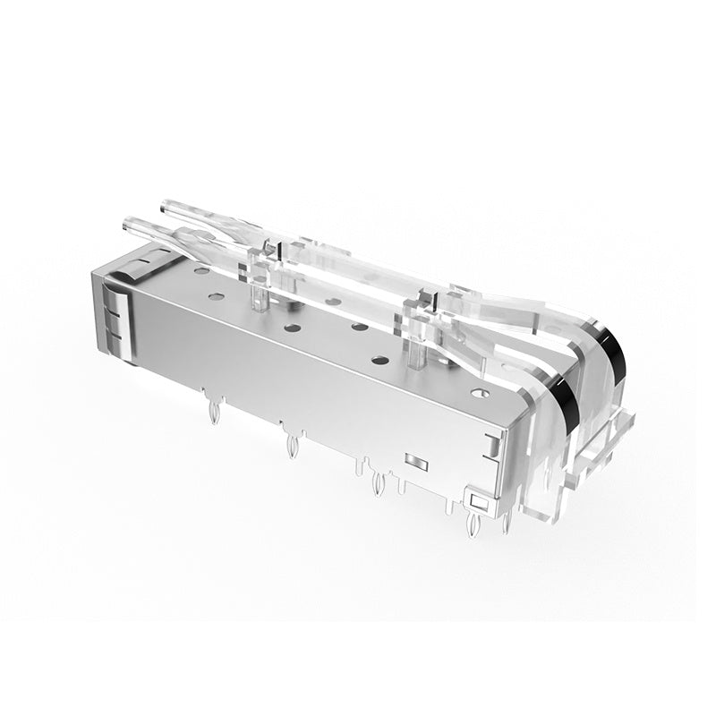 FT11BC02201 1x1 Port SFP+ Cage With Lightpipe
