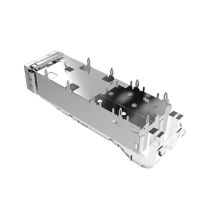 FT11BC02200 SFP+ 1x1 Cage Press-Fit With Light Pipe