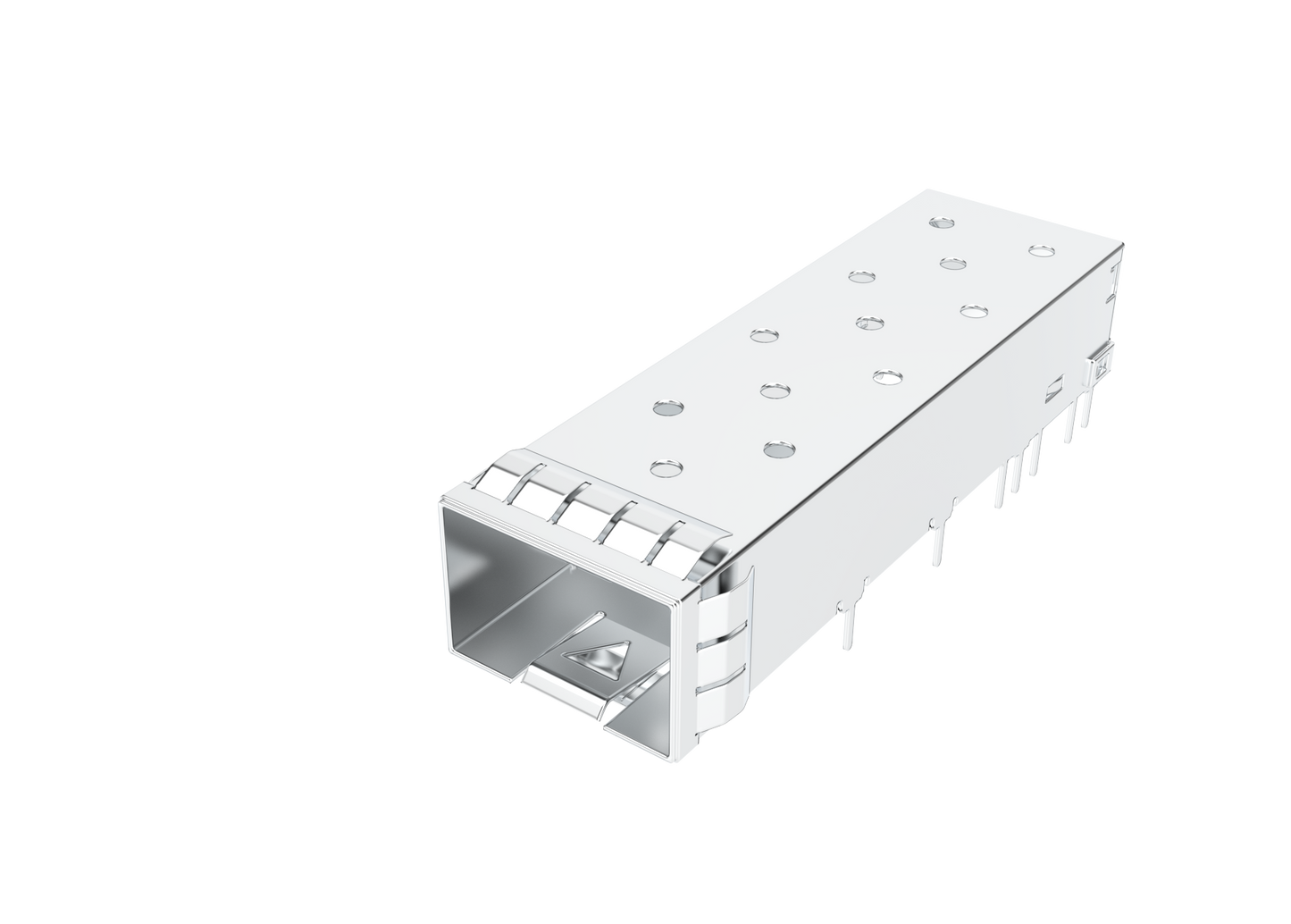 FT11BCS2000 SFP+ 1X1 Cage With Grounding Pin EMI Spring Finger
