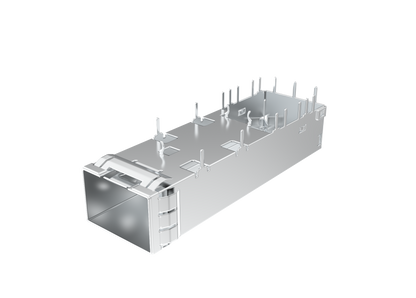 FT11BCS2000 SFP+ 1X1 Cage With Grounding Pin EMI Spring Finger