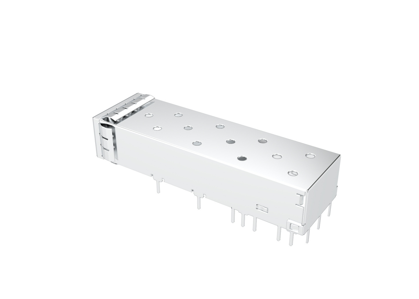 FT11BCS2000 SFP+ 1X1 Cage With Grounding Pin EMI Spring Finger