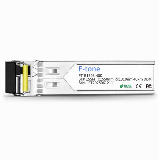 FTCS-B1303-40D SFP 155M Tx1550nm Rx1310nm 40km DDM Transceiver Module