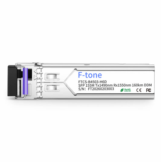 FTCS-B4503-H6D SFP 155M Tx1490nm Rx1550nm 160km DDM Transceiver Module