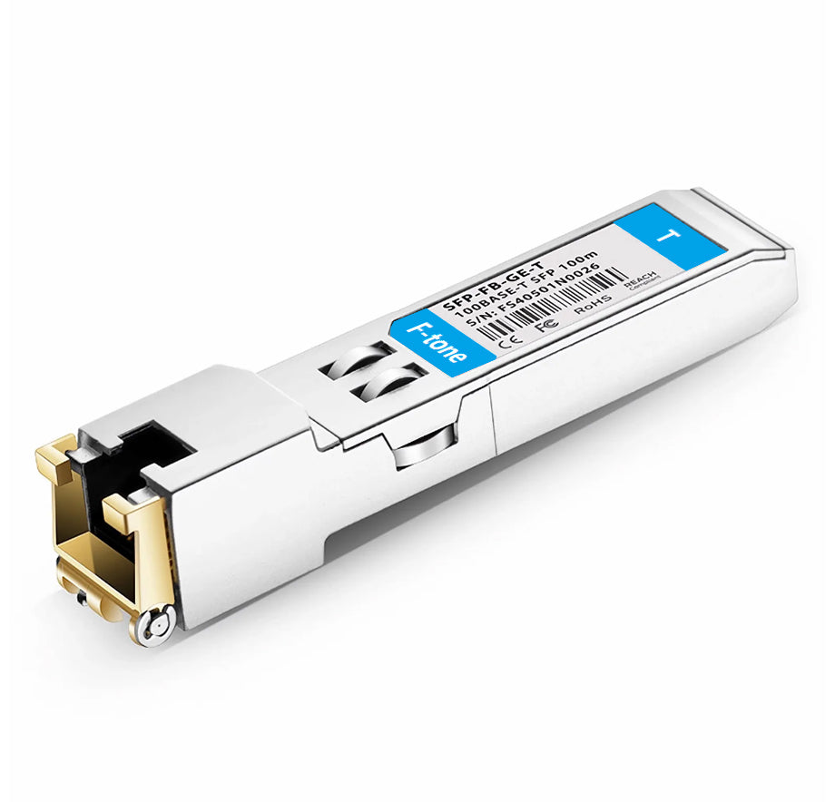 Cisco GLC-FE-T Compatible 100BASE-T SFP SGMII Copper 100m RJ-45 Transceiver Module