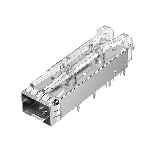 F-tone FT11BC02100 SFP 1x1 Cage Press-Fit With Lightpipe