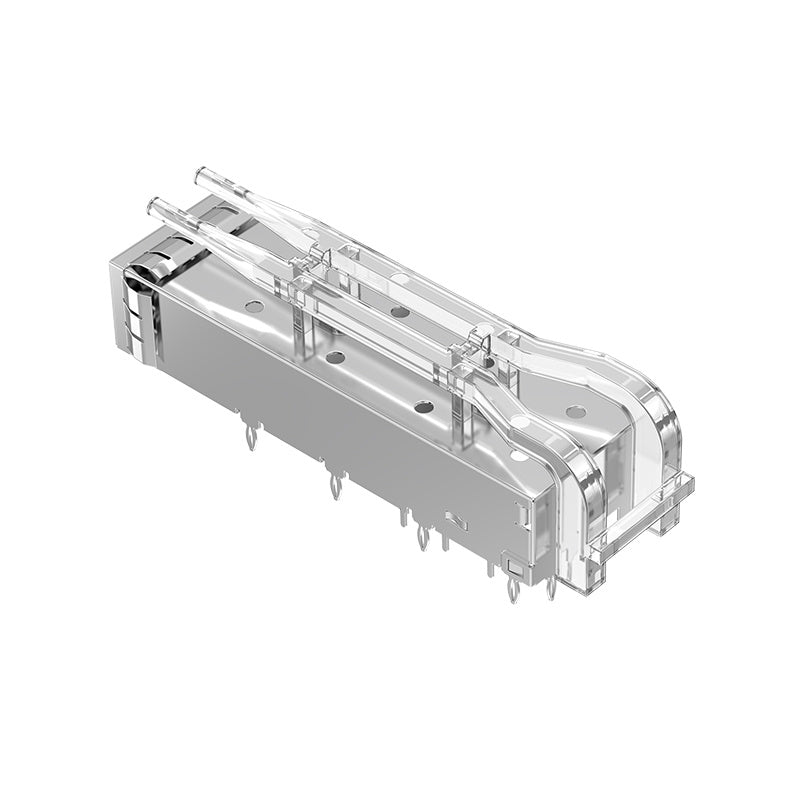 F-tone FT11BC02100 SFP 1x1 Cage Press-Fit With Lightpipe