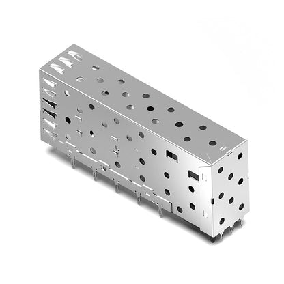 F-tone FT21AC02201 2x1 Port SFP Cage Connector Press-Fit With Inner LightPipe
