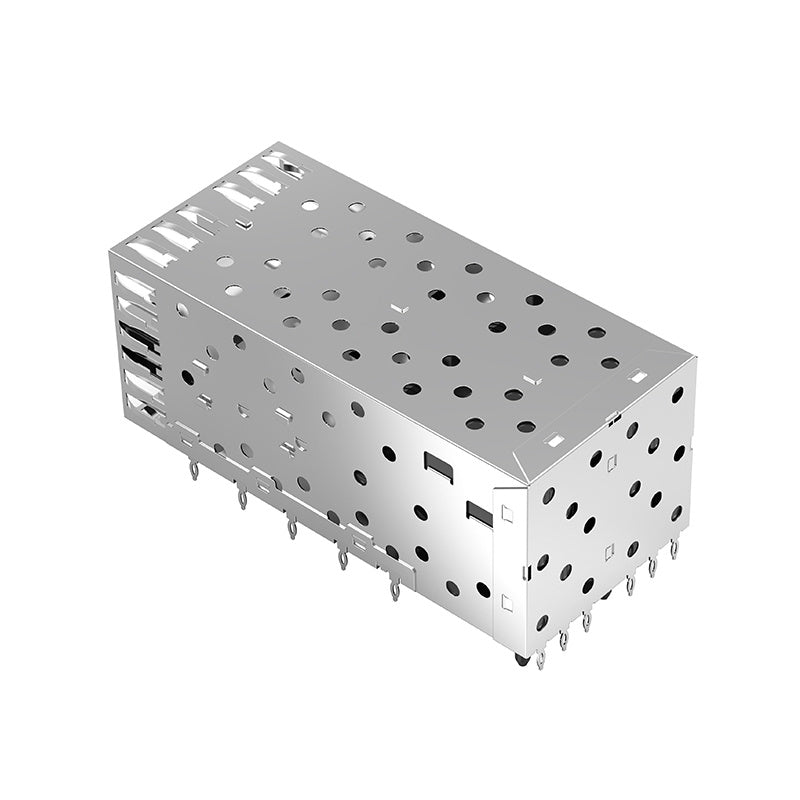 FT22AC01201 SFP 2x2 Cage Connector Press-Fit With Inner Light Pipe