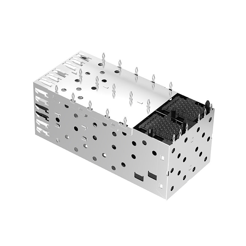 FT22AC01201 SFP 2x2 Cage Connector Press-Fit With Inner Light Pipe