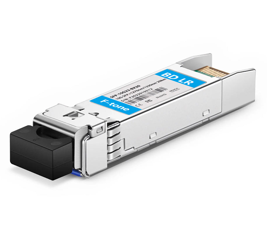 Module émetteur-récepteur SFP+ BiDi 10GBASE-BX20-D 1330 nm-TX/1270 nm-RX 20 km DDM Simplex LC SMF compatible Cisco