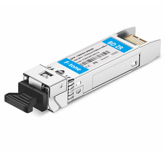 Cisco Compatible 10GBASE-BX60-U BiDi SFP+ 1270nm-TX/1330nm-RX 60km Simplex LC/UPC SMF Transceiver Module