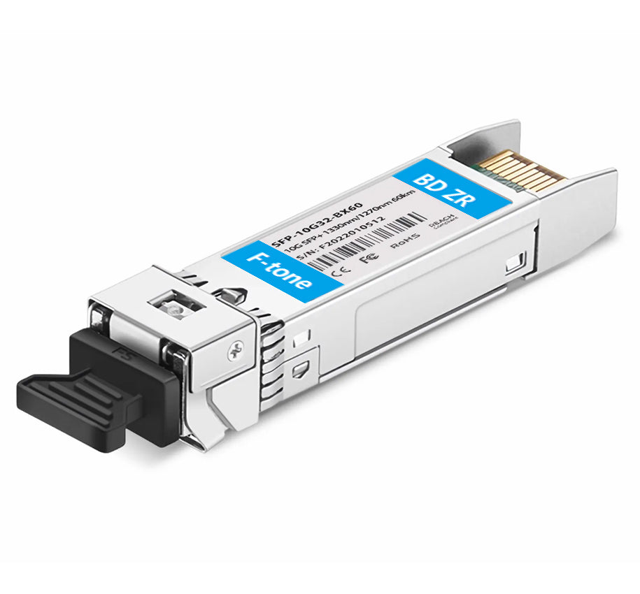 Совместимый с Cisco 10GBASE-BX20-D BiDi SFP+ 1330 нм-TX/1270 нм-RX 20 км DDM Simplex LC SMF модуль трансивера
