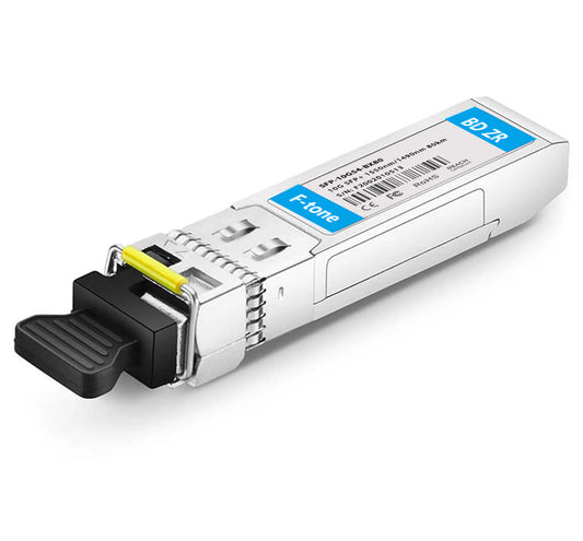 Cisco Compatible 10GBASE-BX80-D BiDi SFP+ 1550nm-TX/1490nm-RX 80km Simplex LC/UPC SMF Transceiver Module