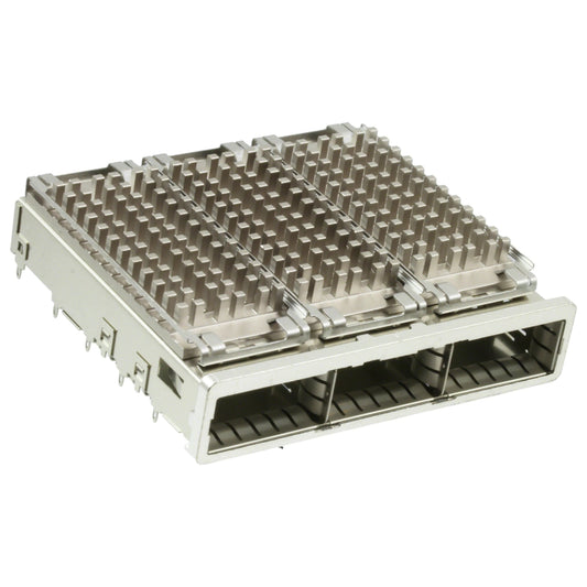 TE 2007456-2 QSFP+ Cage Ganged (1 x 3) With Heat Sink Connector 14 Gb/s