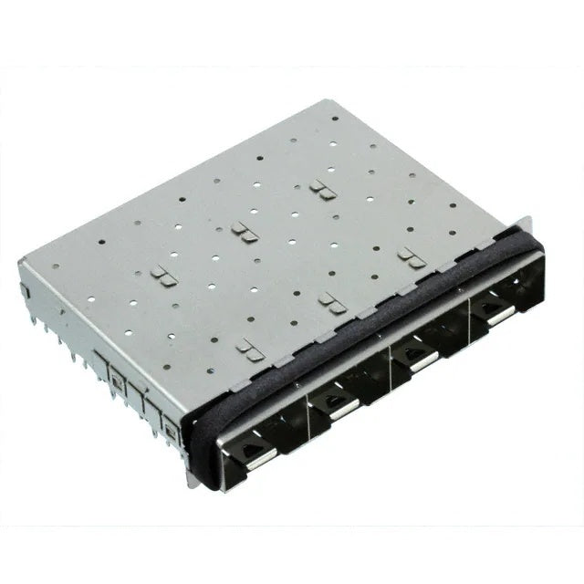 TE 2057162-1 SFP+ Cage Ganged (1 x 4) Connector 16 Gbs Right Angle