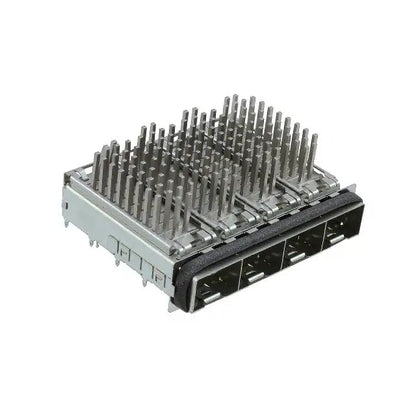 TE 2198241-4 SFP+ 1x4 Cage With Heat Sink 16 Gbs Through Hole Press-Fit
