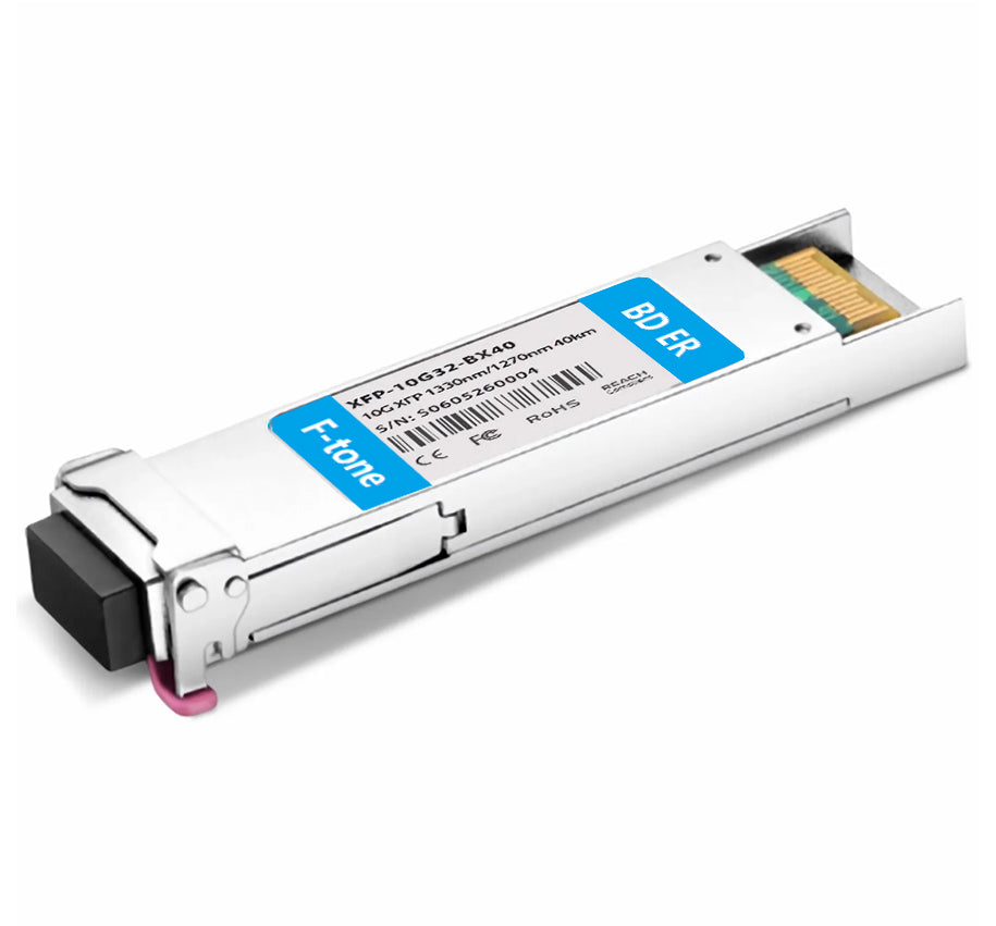 Cisco XFP-10G-BX40D Compatible 10GBASE-BX XFP BiDi 1330nm-TX/1270nm-RX 40km Simplex LC SMF Transceiver Module