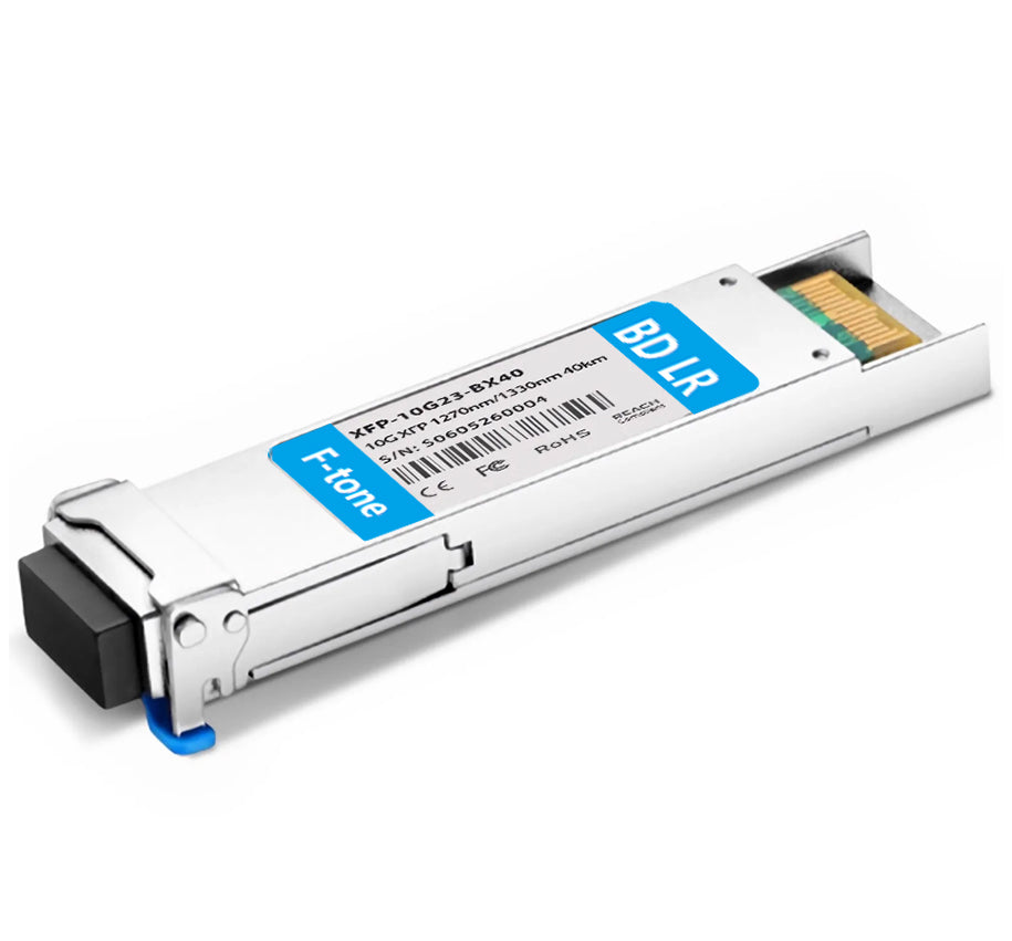 Cisco XFP-10G-BX40U Compatible 10GBASE-BX XFP BiDi 1270nm-TX/1330nm-RX 40km Simplex LC SMF Transceiver Module