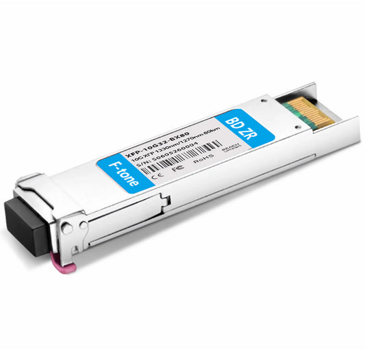 Cisco XFP-10G-BX80D Compatible 10GBASE-BX XFP BiDi 1330nm-TX/1270nm-RX 80km Simplex LC SMF Transceiver Module