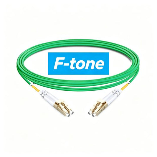 LC/UPC to LC/UPC OM5 Multimode Duplex Fiber Optic Adapter w/ Flange