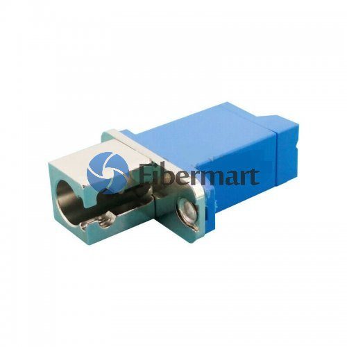 E2000/UPC to FC/UPC Hybrid Simplex Half Plastic-Metal SM/MM Fiber Adapter