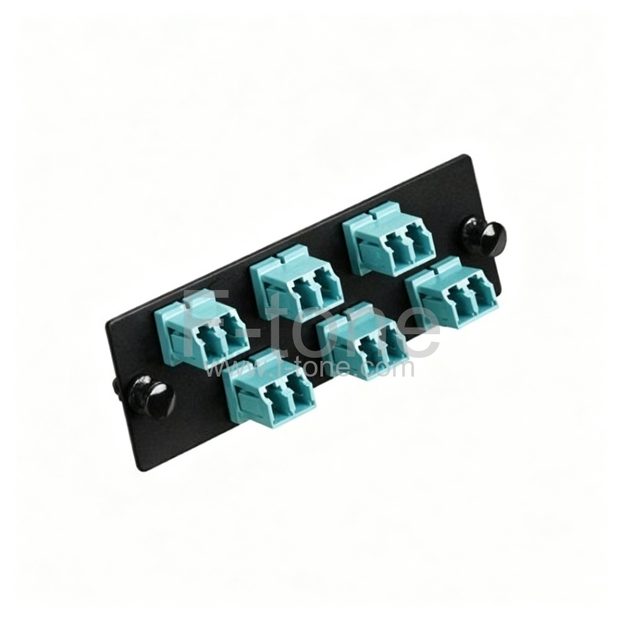 Leviton Compatible 6 Ports Empty Quickport Fiber Patch Adapter Plate/Panel