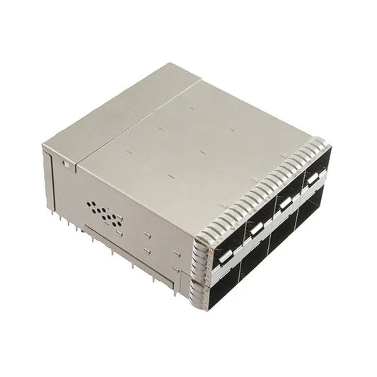 TE 2339978-8 zSFP+ Cage Assembly 2x4 Port With Connector 56 Gb/s Integrated Lightpipes