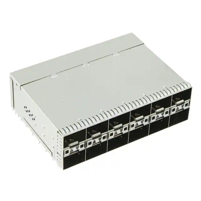 TE 2291491-1 zSFP+ Receptacle with Cage Ganged (2x6) Connector 32 Gb/s External Springs Included Lightpipe
