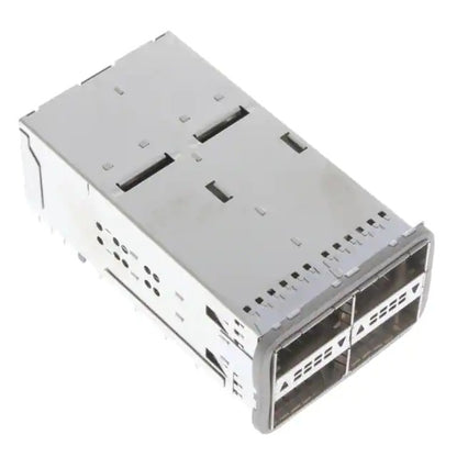 TE 2214593-2 ZQSFP+ Cage Assembly With Integrated Connector 2 x 2 Port Included Lightpipe