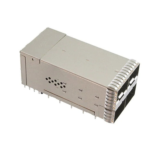 2343522-7 TE zSFP+ Receptacle With Cage Ganged (2x2) Connector Press-Fit Through Hole 56 Gb/s