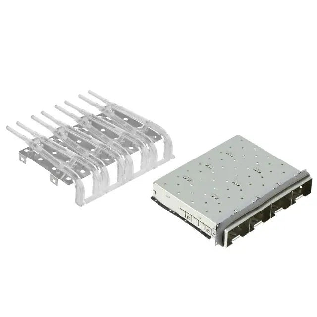 2198721-1 TE zSFP+ Cage Ganged (1 x 4) Connector Integrated Lightpipes