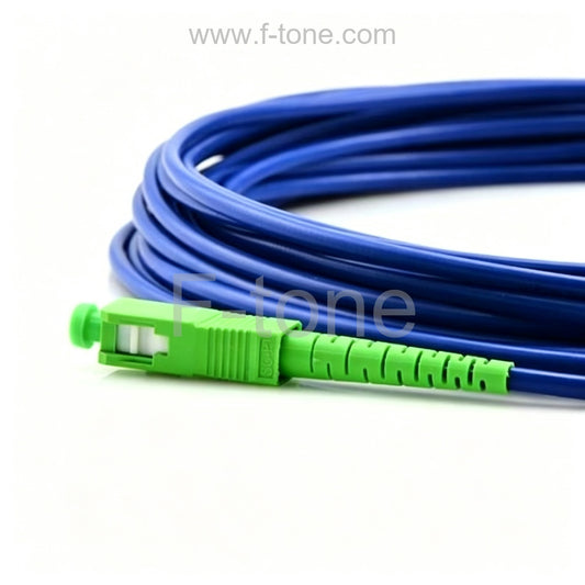 SC/APC to SC/APC Simplex Singlemode 9/125 Armored Patch Cable