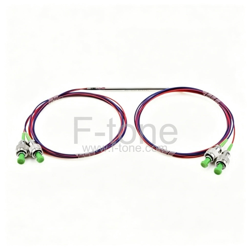 1x2 Polarization Maintaining Coupler PM1550 Fiber FBT Coupler Splitter 1550nm 1m Slow Axis