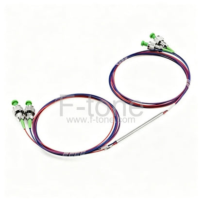 2x2 Polarization Maintaining Coupler PM1550 Fiber FBT Coupler Splitter 1m Slow Axis