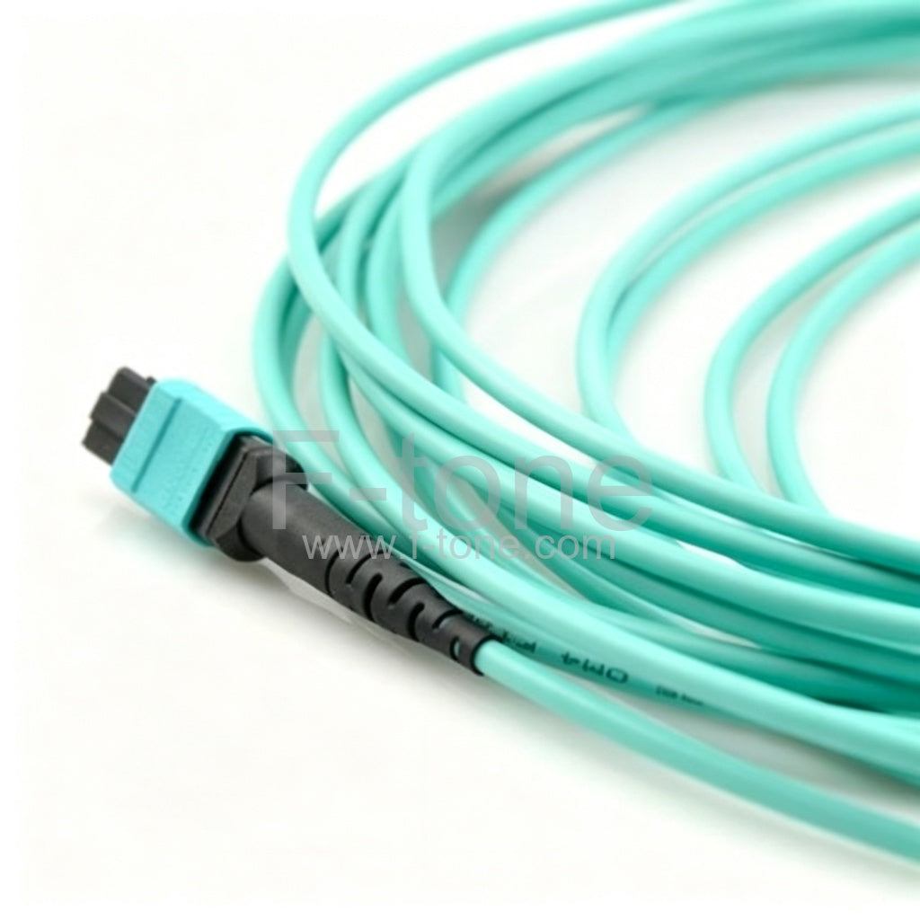 32 Fibers MTP-32 OM4 Multimode 32 Strands MTP Fiber Jumper Cable 3.0mm LSZH/Riser