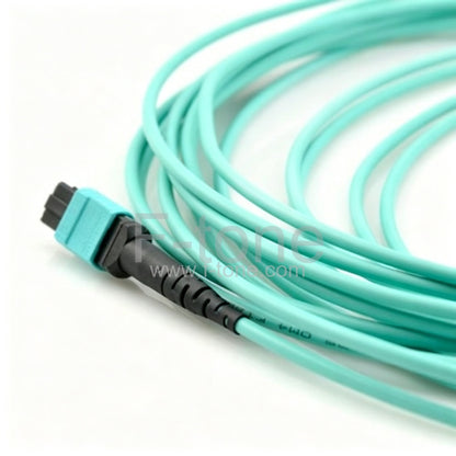 MTP-16 OM4 Multimode 16 Strands MTP Fiber Jumper Cable 3.0mm LSZH/Riser 16 Fibers