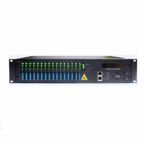 38dBm Output 20dBm each port 32 ports High Power 1550nm Optical Amplifier EYDFA for FTTH