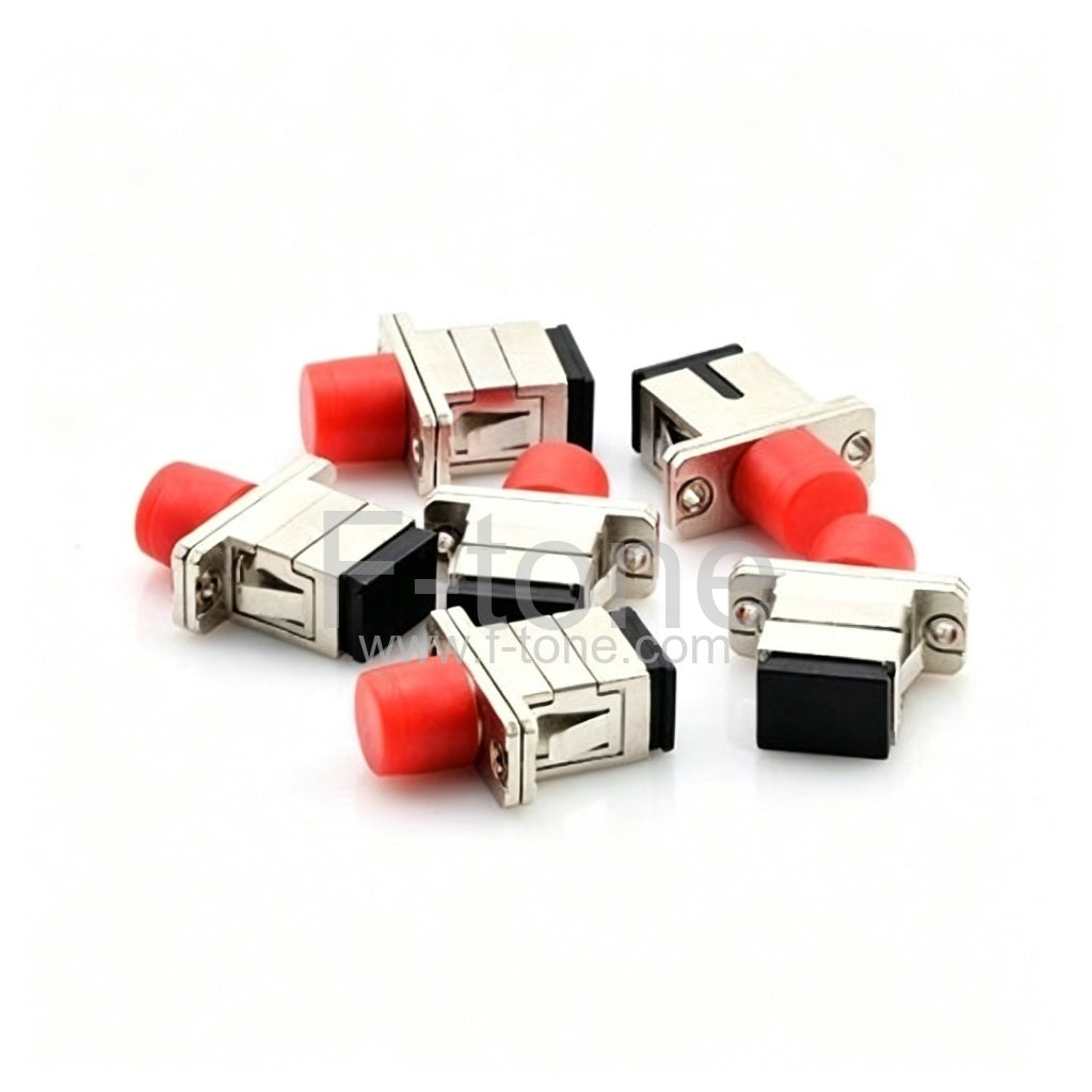 LC UPC to SC UPC Simplex Plastic Fiber Adapter Female to Female