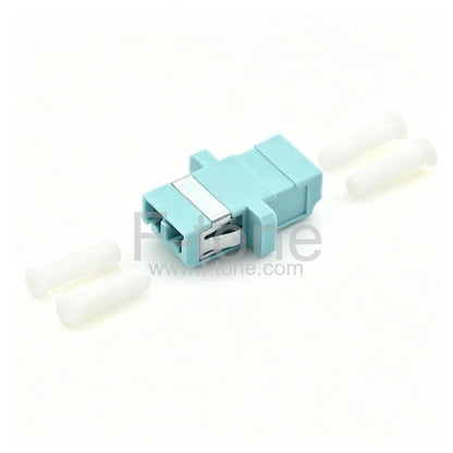 LC/UPC to LC/UPC OM3 Duplex SC Type With Flange Plastic Fiber Adapter