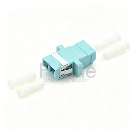 LC/UPC to LC/UPC OM3 Duplex SC Type With Flange Plastic Fiber Adapter