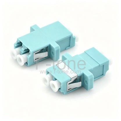 LC/UPC to LC/UPC OM3 Duplex SC Type With Flange Plastic Fiber Adapter
